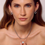 - The Eternity 15mm Moissanite Necklace -