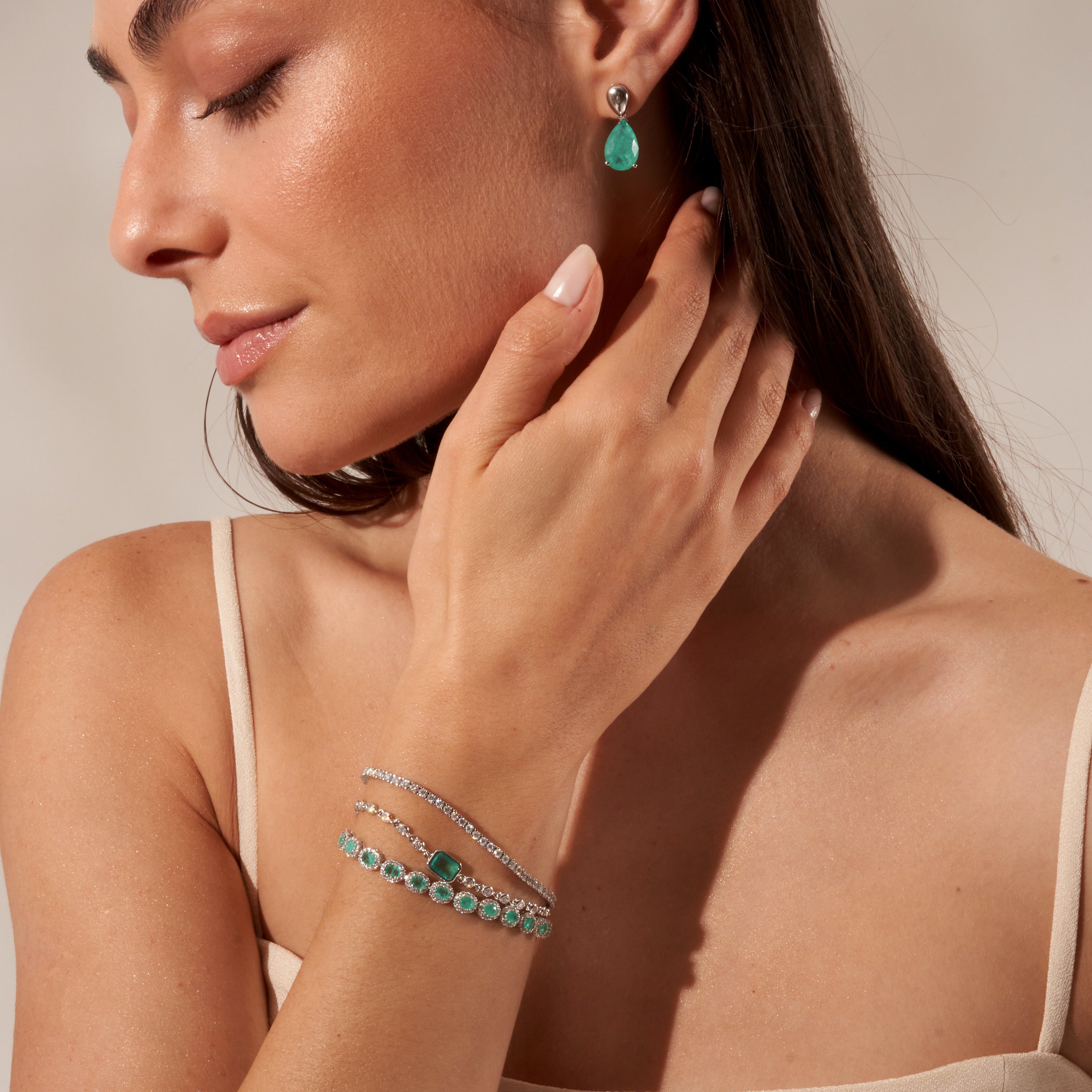 - The Dainty Moissanite Bracelet -