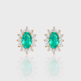 - The Camellia Moissanite Earrings -