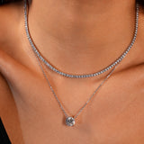 - The Iconic Moissanite Necklace -