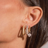 - The Timeless Moissanite Hoops -