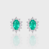- The Camellia Moissanite Earrings -