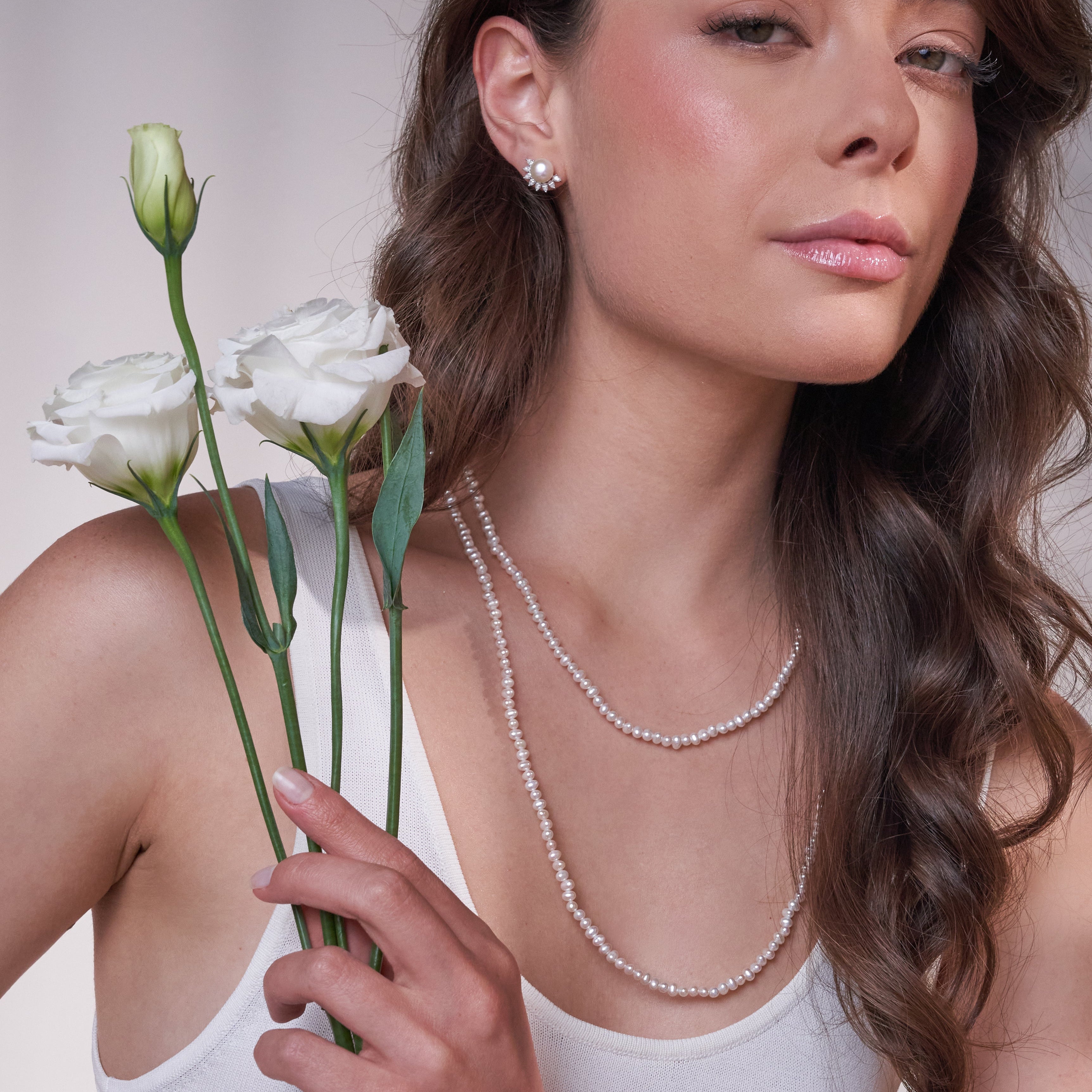 - The Lotus Moissanite Earrings -