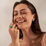 - The Begonia Moissanite Ring -
