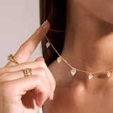 - The Rainfall Moissanite Necklace -