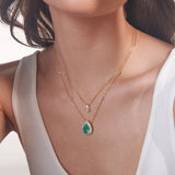 - The Camellia Moissanite Necklace -