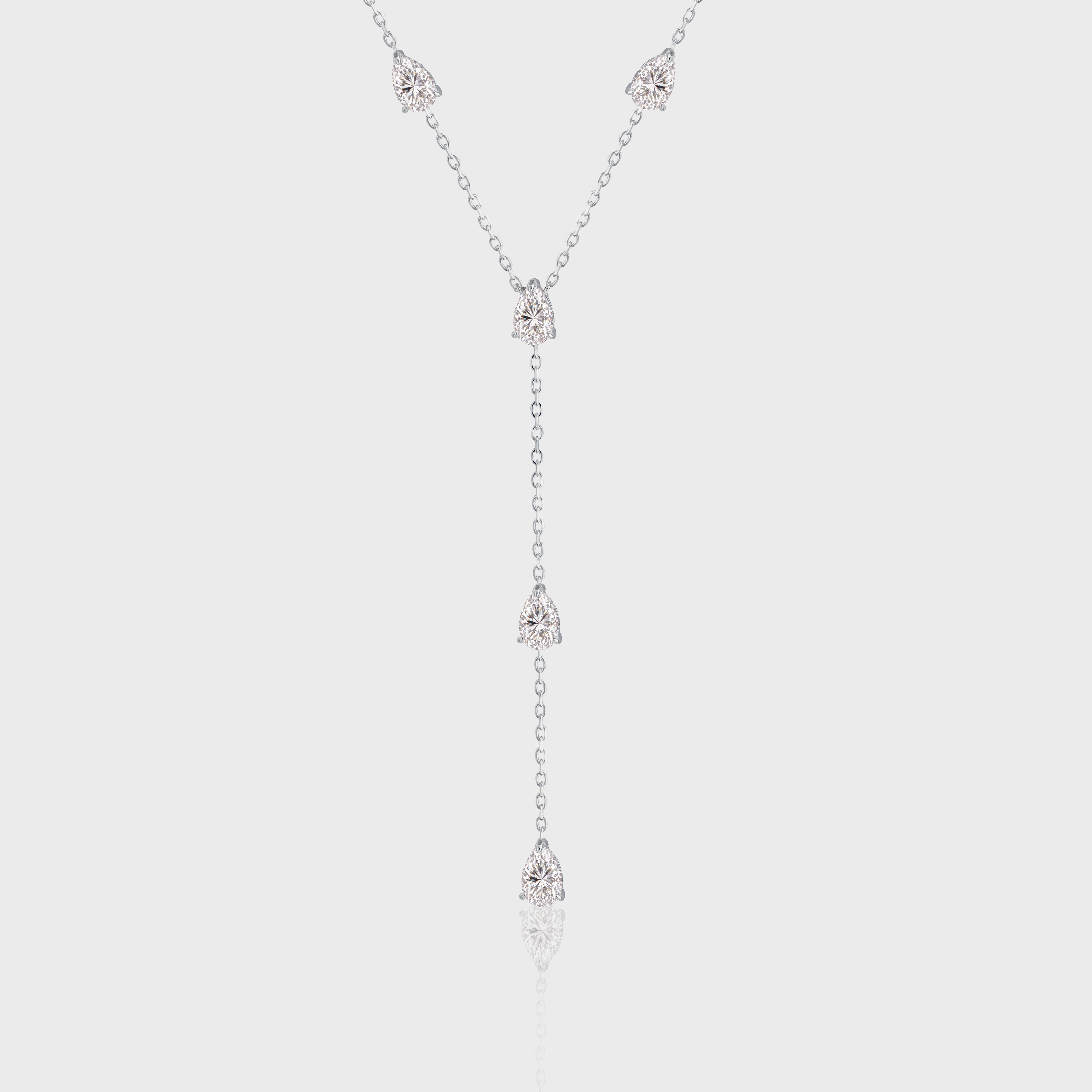 - The Iris Moissanite Necklace -