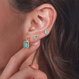 - The Camellia Moissanite Earrings -