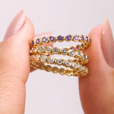 - The Slim Blue Topaz Ring -