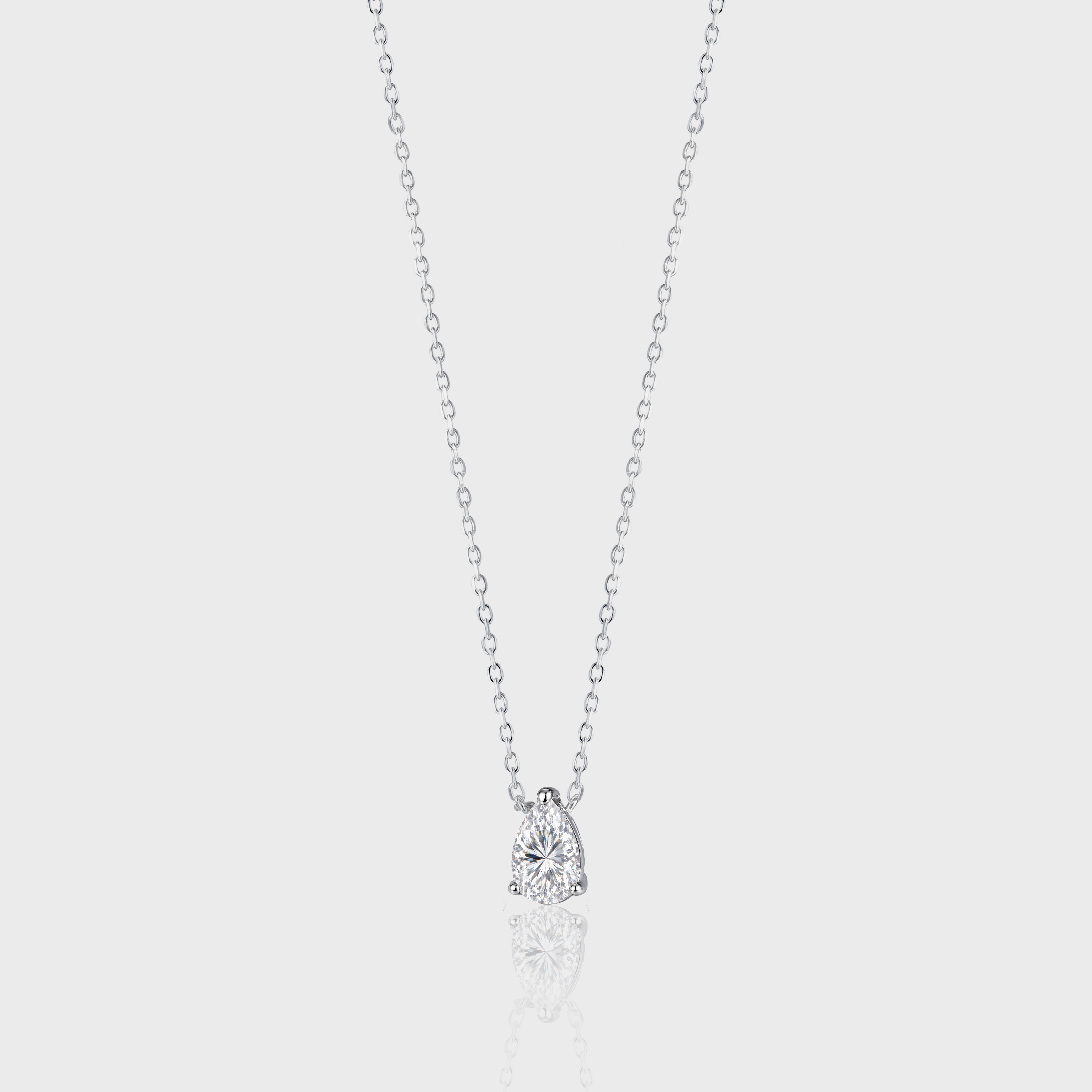 - The Petal 9mm Moissanite Necklace -
