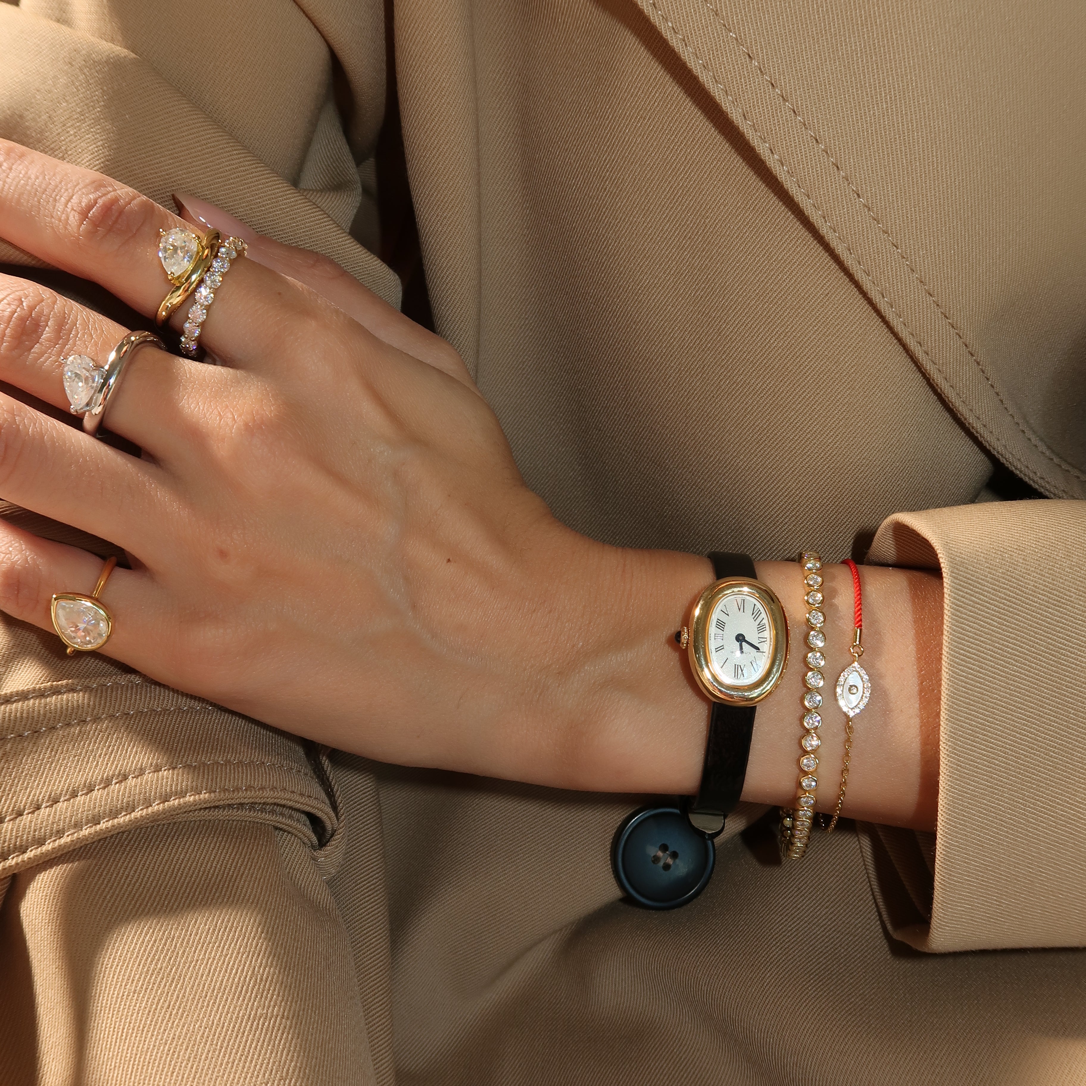 - The Drop Moissanite Ring -