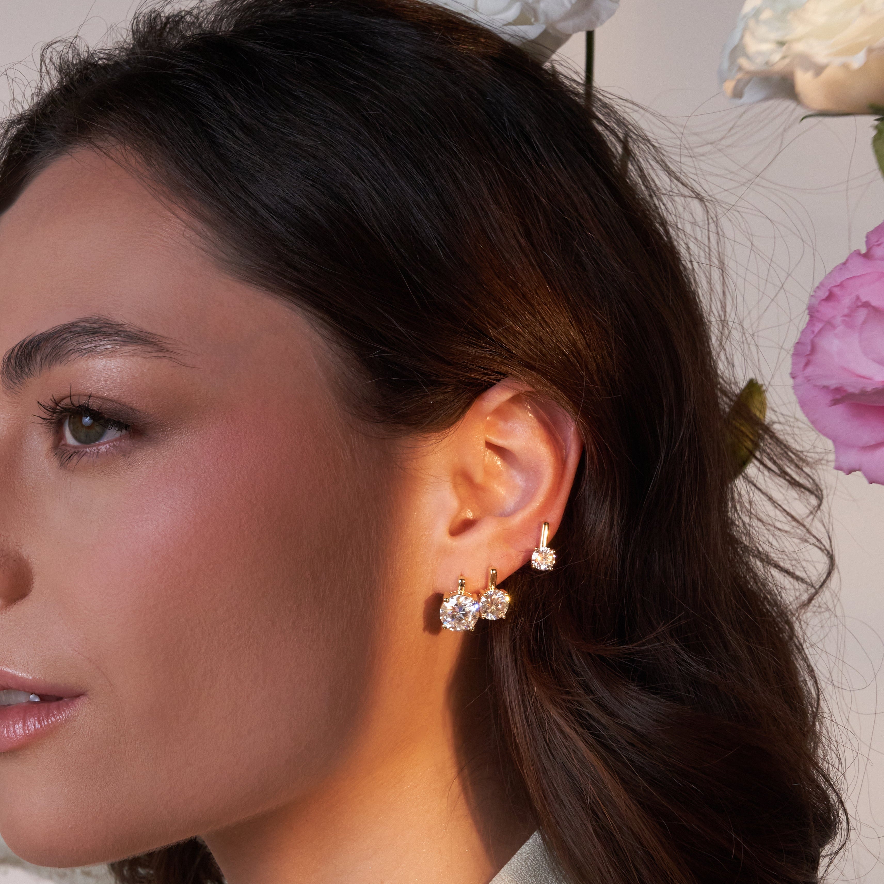 - The Bloom 6mm Moissanite Earrings -