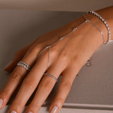 - The Hand-Chain Moissanite Bracelet -