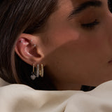 - The Timeless Moissanite Hoops -