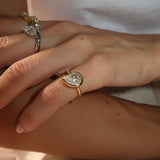 - The Drop Moissanite Ring -