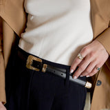 - The Texas Belt in Black -