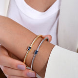 - The Radiant London Blue Topaz Bracelet -