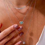 - The Aura Moissanite Necklace -