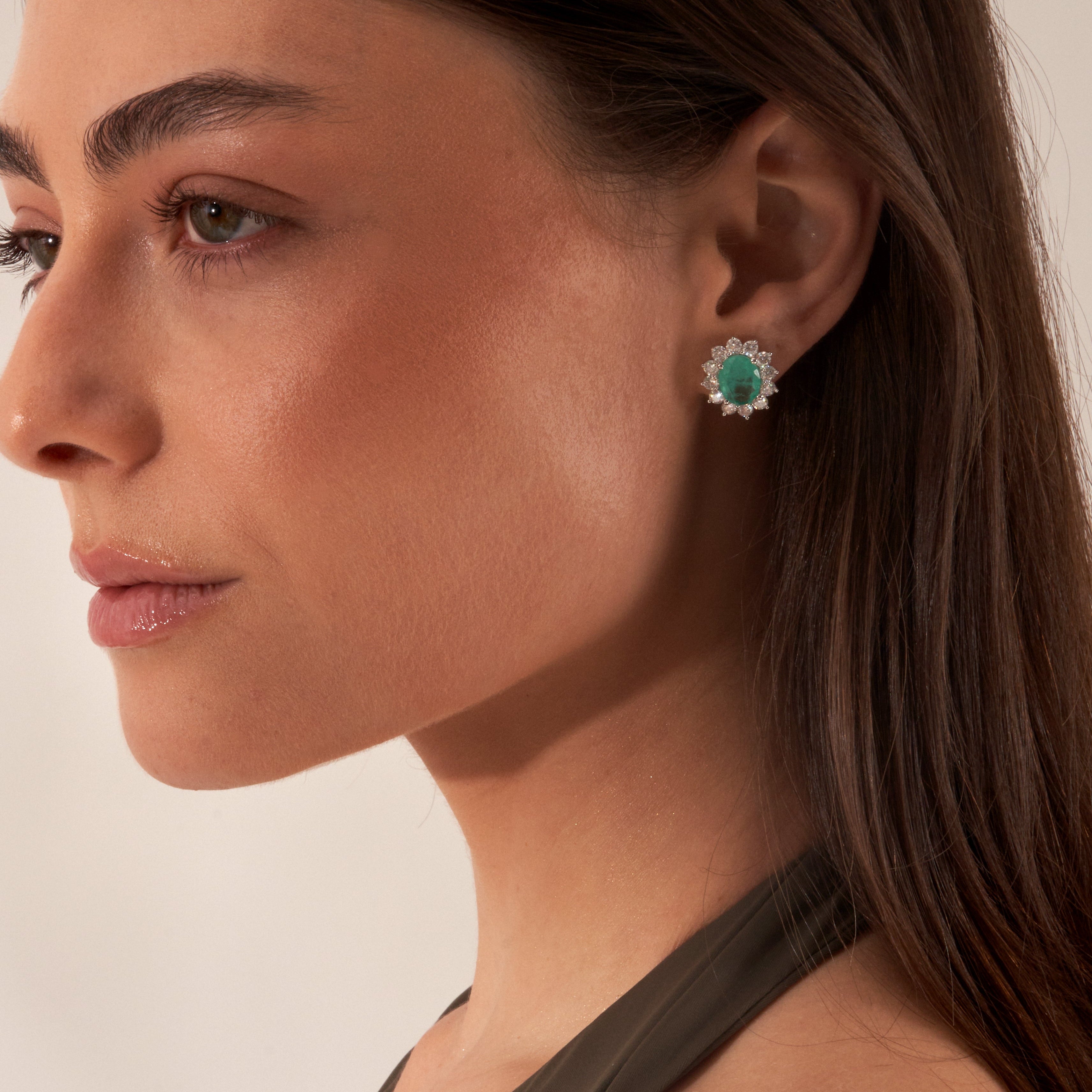- The Capri Moissanite Earrings -