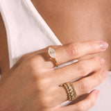 - The Marquise Moissanite Ring -