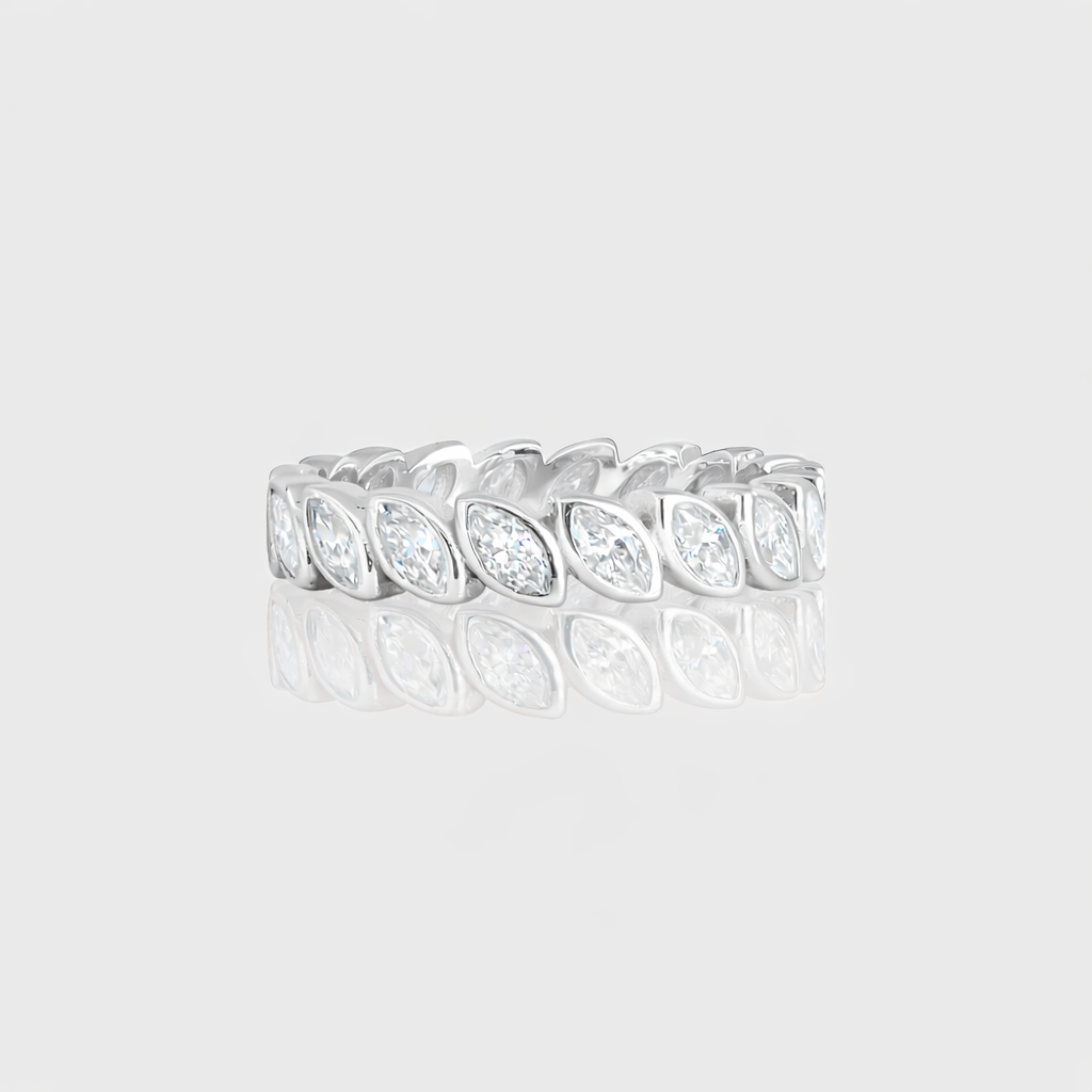- The Marquise Moissanite Band -