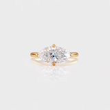 - The Marquise Moissanite Ring -