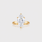 - The Grand Marquise Moissanite Ring -