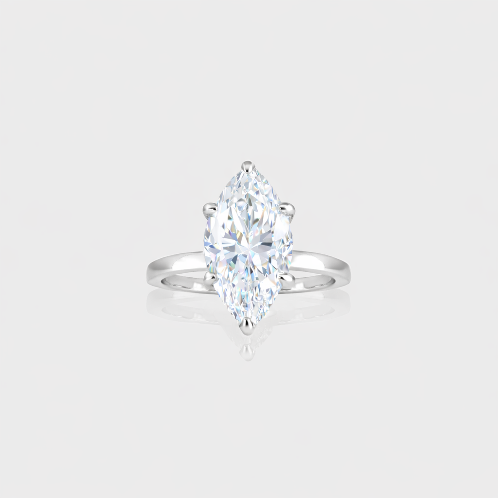 - The Grand Marquise Moissanite Ring -