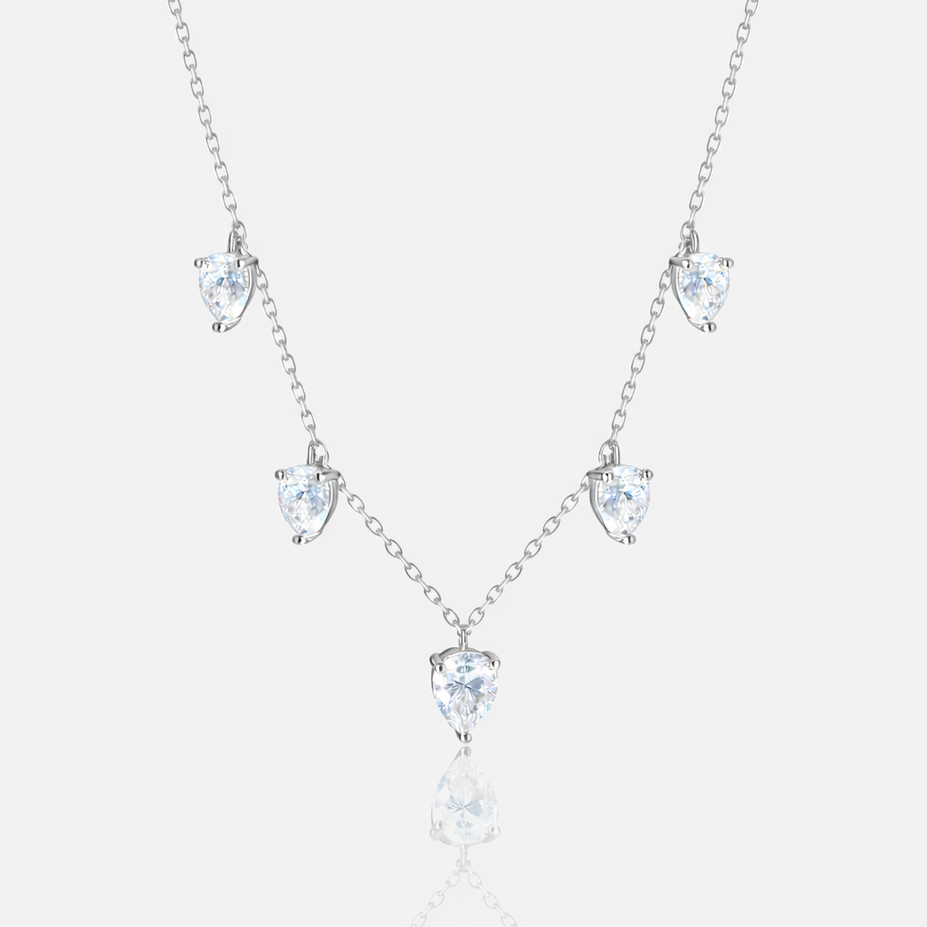 - The Rainfall Moissanite Necklace -