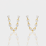 - The Orbit Moissanite Earrings -