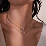 - The Tulip Moissanite Necklace -