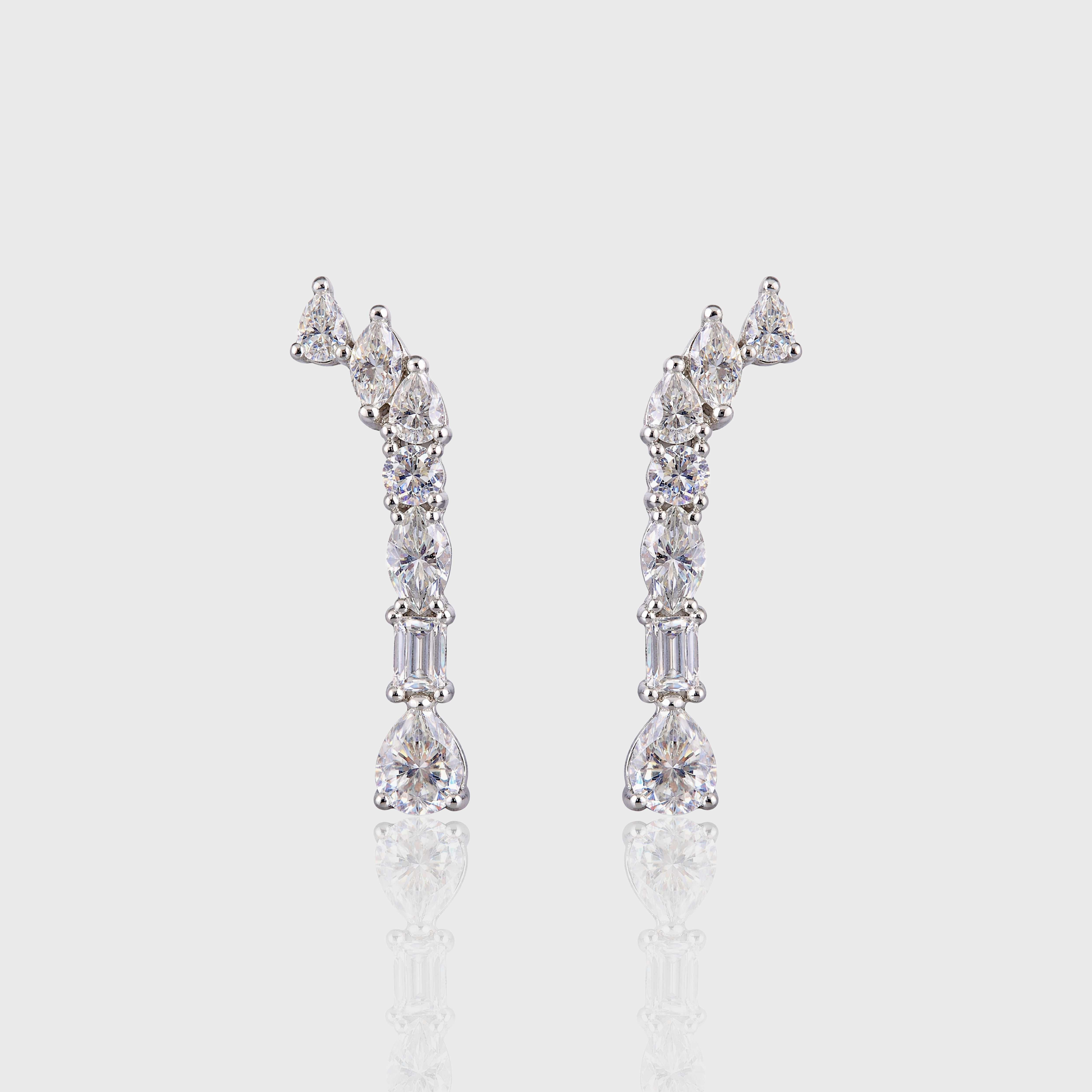 - The Freesia Moissanite Earrings -
