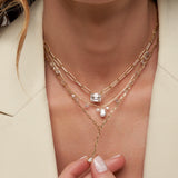- The Timeless Moissanite Necklace -