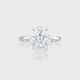- The Divine Moissanite Oval Ring -