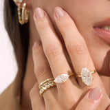 - The Grand Marquise Moissanite Ring -