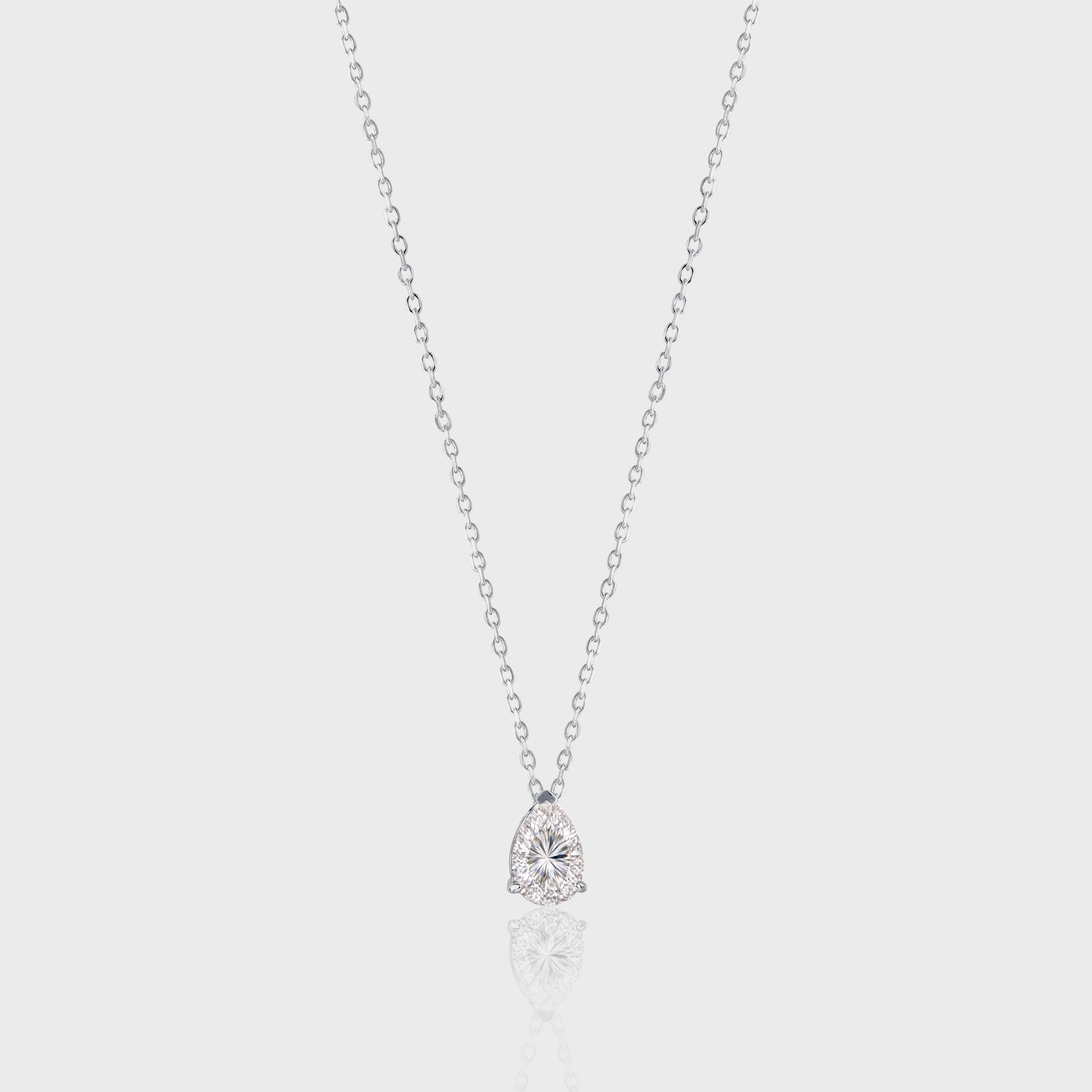 - The Petal 14mm Moissanite Necklace -