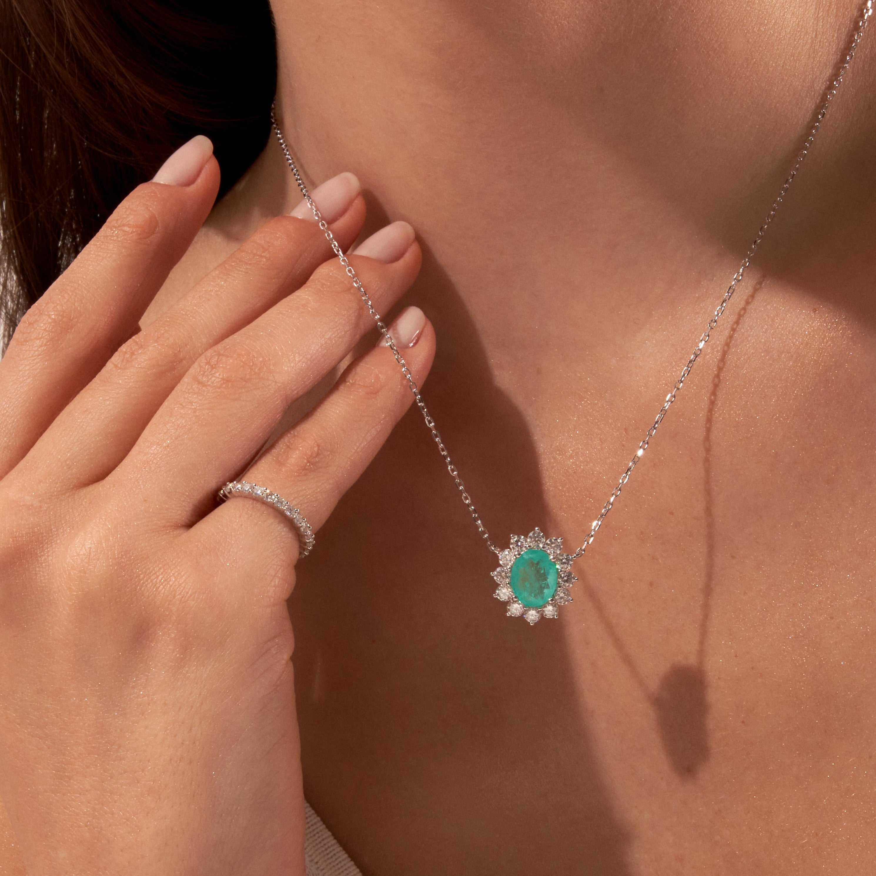 - The Capri Moissanite Necklace -