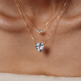 - The Allure Blue Topaz Necklace -