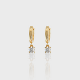 - The Minimalist Moissanite Hoops -