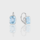- The Azure Blue Topaz Earrings -