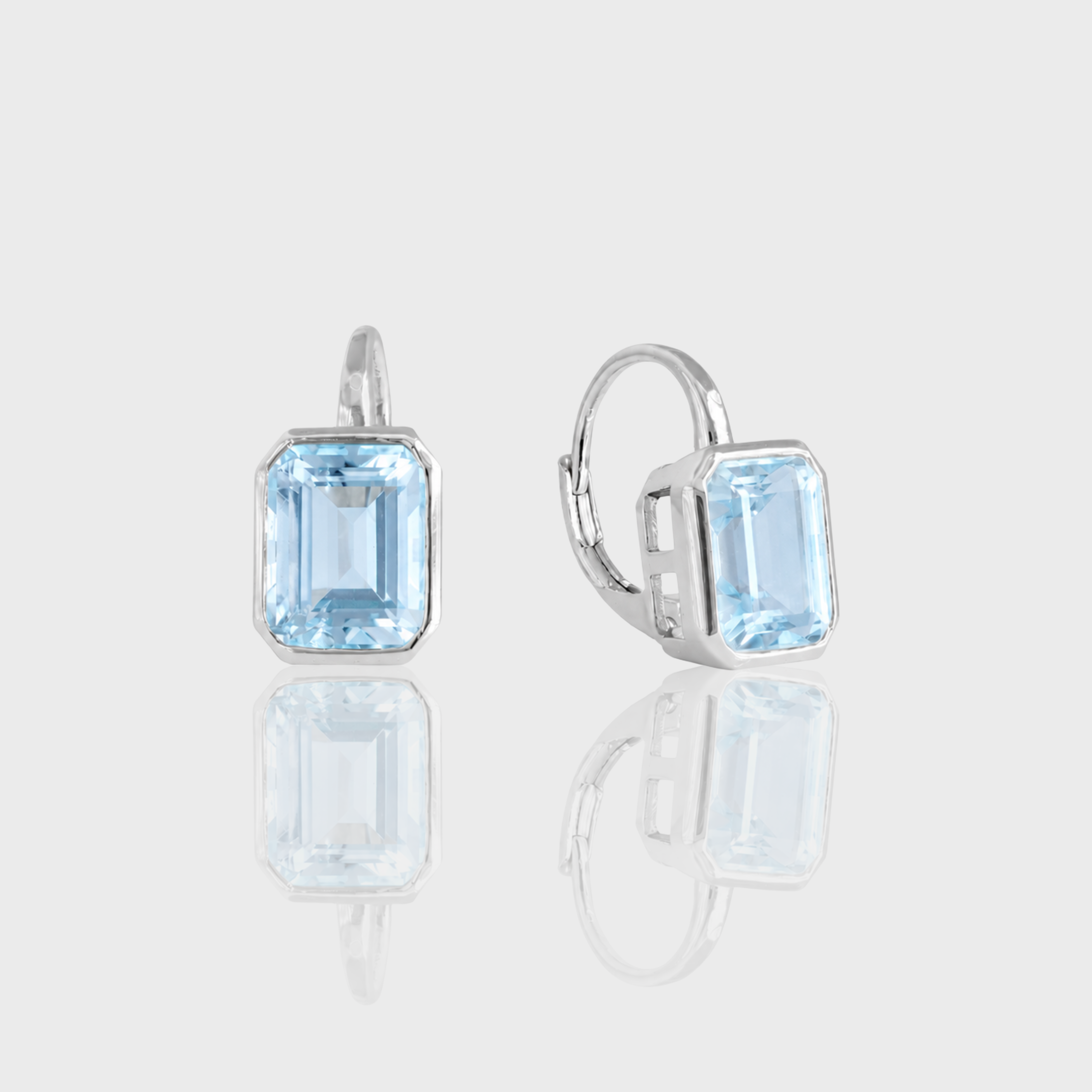 - The Azure Blue Topaz Earrings -