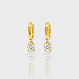 - The Minimalist Moissanite Hoops -