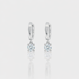 - The Minimalist Moissanite Hoops -