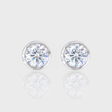 - The Soleil 10mm Moissanite Earrings -