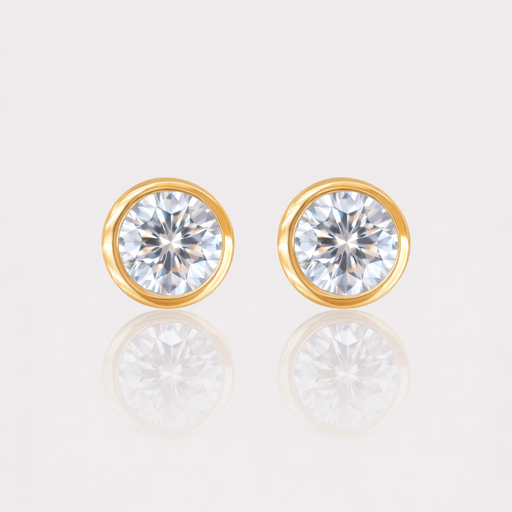 - The Soleil 6mm Moissanite Earrings -